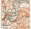 Schaffhausen (Schaffhouse) city map, 1909