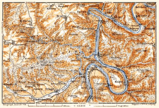 Alf, Bertrich and Kondelwald district map, 1905. Use the zooming tool to explore in higher level of detail. Obtain as a quality print or high resolution image