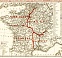 Road map of France, 1900