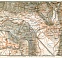 Meran (Merano) city map. Meran environs map, 1906