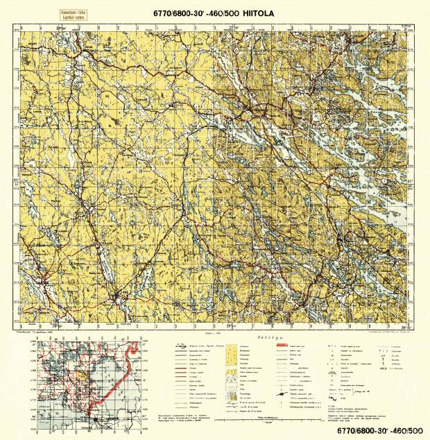 Hiitola. Hiitola. Topografikartta 4114. Topographic map from 1939. Use the zooming tool to explore in higher level of detail. Obtain as a quality print or high resolution image