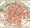 Avignon city map, 1885