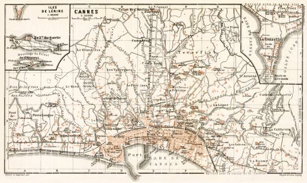 Cannes city map, 1902. Use the zooming tool to explore in higher level of detail. Obtain as a quality print or high resolution image