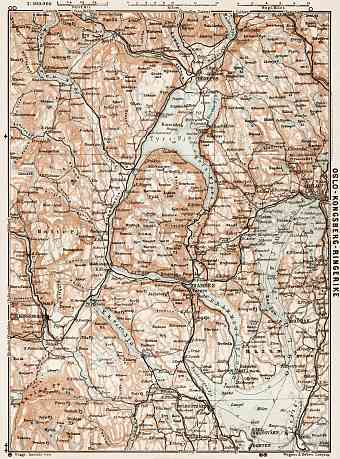 Oslo - Kongsberg - Ringerike region map, 1931