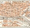 Rouen city map, 1909