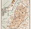 Visby (Wisby) city map, with map of Visby suburbs, 1929