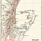 Messina city map, 1912. With display of areas suffered from earthquake on 21.12.1908