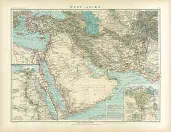 Western Asia Map, 1905
