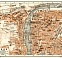 Prague (Prag, Praha) city map (names in German), 1911