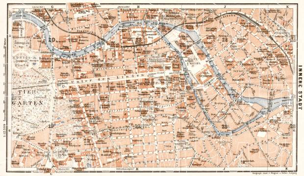 Berlin, city centre map, 1911. Use the zooming tool to explore in higher level of detail. Obtain as a quality print or high resolution image