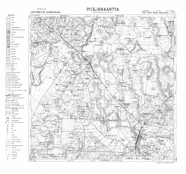 Elisenvaara. Pitäjänkartta 412308. Parish map from 1938. Use the zooming tool to explore in higher level of detail. Obtain as a quality print or high resolution image