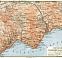 Salerno to Amalfi district map, 1912