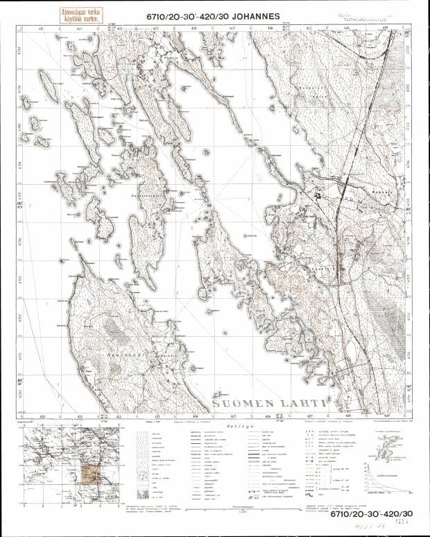 Sovetskiy. Johannes. Topografikartta 402201. Topographic map from 1936. Use the zooming tool to explore in higher level of detail. Obtain as a quality print or high resolution image