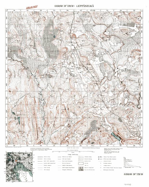 Leppjaselkja. Leppäselkä. Topografikartta 414209. Topographic map from 1927. Use the zooming tool to explore in higher level of detail. Obtain as a quality print or high resolution image