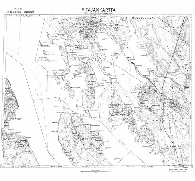 Sovetskiy. Johannes. Pitäjänkartta 402201. Parish map from 1938. Use the zooming tool to explore in higher level of detail. Obtain as a quality print or high resolution image