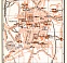 Santiago de Compostela city map, 1899