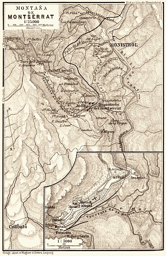 Montserrat Mountain map, 1899