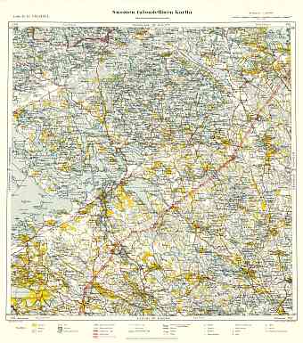 Imatra. Taloudellinen kartta. Economic map from 1939