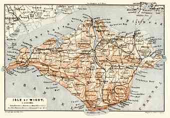 Isle of Wight map, 1906