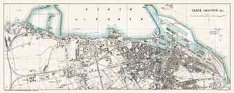 Leith and Granton city map, 1908