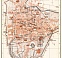 Padua (Padova) city map, 1898