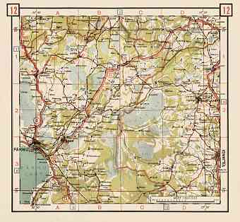 Estonian Road Map, Plate 12: Vandra. 1938