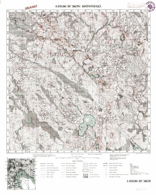 Koitonselkja Village Site. Koitonselkä. Topografikartta 423308. Topographic map from 1927. Use the zooming tool to explore in higher level of detail. Obtain as a quality print or high resolution image