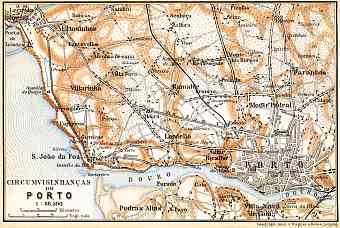 Porto and environs map, 1899