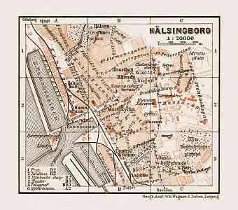Hälsingborg town plan, 1931