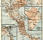 Corfu Isle map, 1928. With town plan of Corfu (Kerkyra)