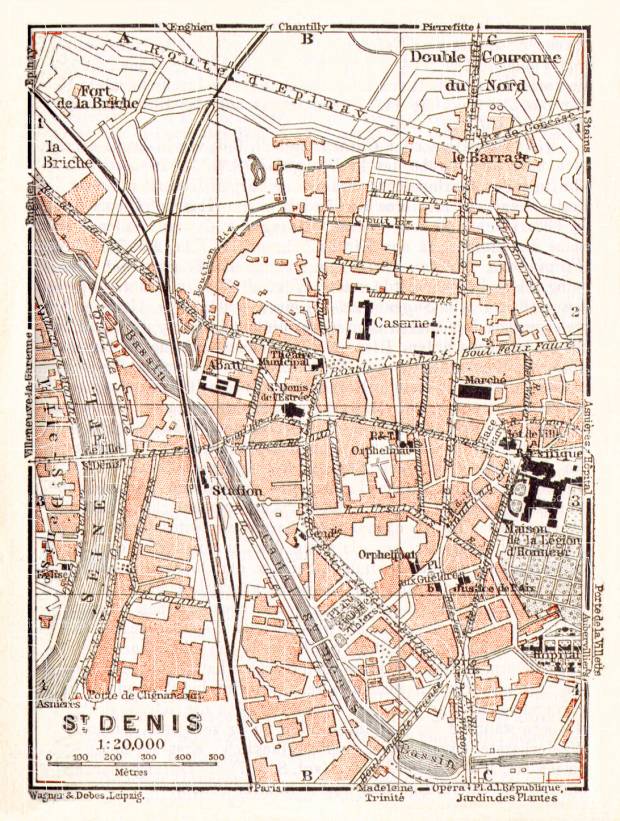 Saint-Denis map, 1931. Use the zooming tool to explore in higher level of detail. Obtain as a quality print or high resolution image