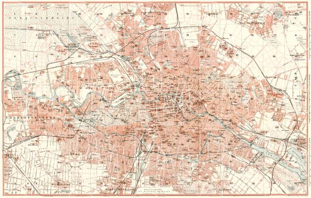 Berlin city map, 1902. Use the zooming tool to explore in higher level of detail. Obtain as a quality print or high resolution image
