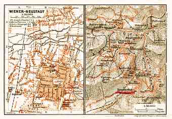Wiener-Neustadt town plan, 1911