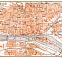 Rouen city map, 1910