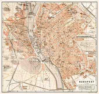 Budapest city map, 1906