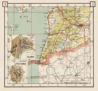 Estonian Road Map, Plate 9: Kilingi-Nõmme. 1938