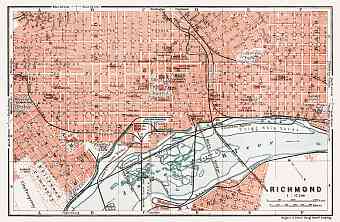 Richmond city map, 1909