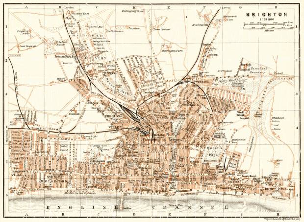 Brighton city map, 1906. Use the zooming tool to explore in higher level of detail. Obtain as a quality print or high resolution image