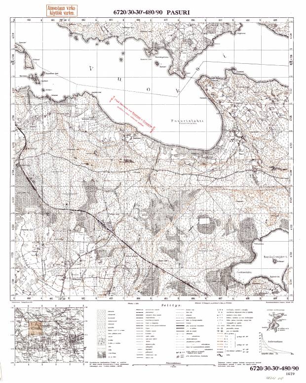 Kolokoltsevo. Pasuri. Topografikartta 402408. Topographic map from 1936. Use the zooming tool to explore in higher level of detail. Obtain as a quality print or high resolution image