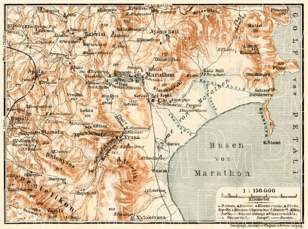 Marathon, environs map, 1908. Use the zooming tool to explore in higher level of detail. Obtain as a quality print or high resolution image