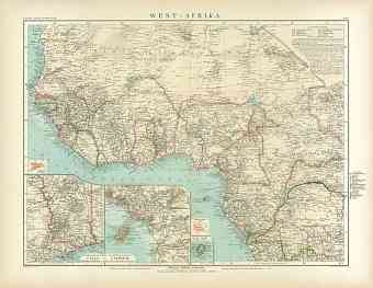 Western Africa Map, 1905
