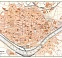 Seville (Sevilla) city map, 1899