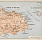 Ischia and Procida Islands map, 1909