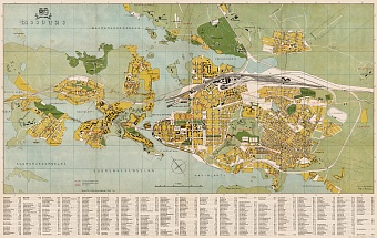 Viipuri (Vyborg) city map, 1935