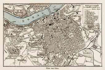 Linz city map, 1903