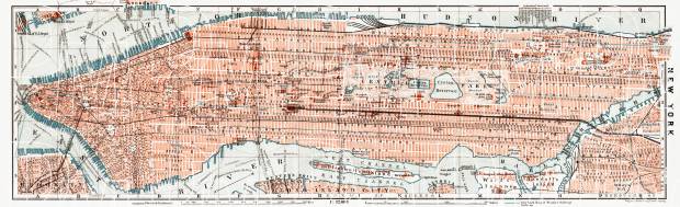 New York, General Plan, 1909. Use the zooming tool to explore in higher level of detail. Obtain as a quality print or high resolution image