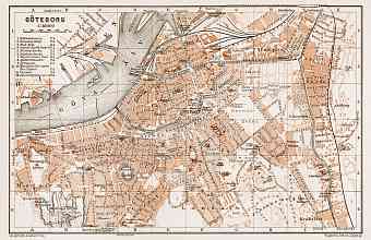 Göteborg (Gothenburg) city map, 1931