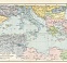 Croatia on the general map of the Mediterranean region, 1909