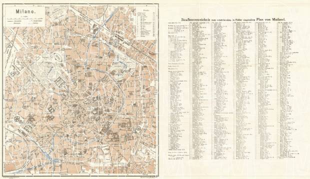 Milan (Milano) city map, 1929. Use the zooming tool to explore in higher level of detail. Obtain as a quality print or high resolution image