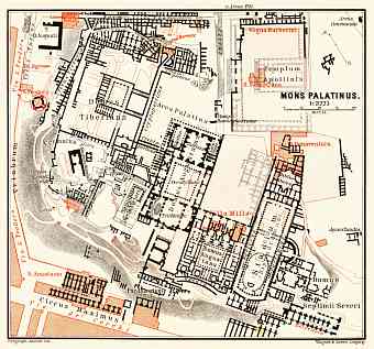 Rome, the Palatine (Mons Palatinus), 1898